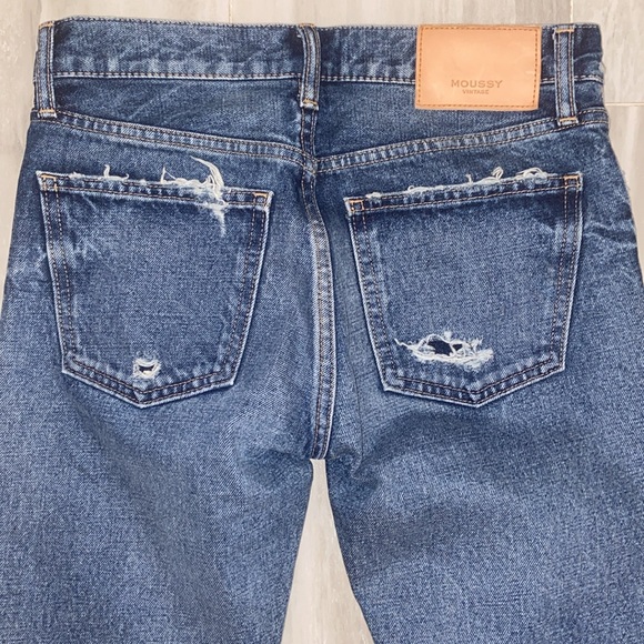 Moussy Vintage Keller Tapered, Japan, Distressed Raw Hem, 26x27, EUC, $391 MSRP - Picture 10 of 16